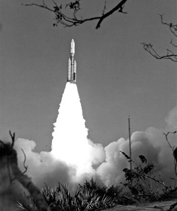 Phương tiện phóng Titan/Centaur-6 đưa tàu Voyager 1 bay lên từ Trung tâm Vũ trụ Kennedy vào ngày 5/9/1977. (Ảnh: NASA)