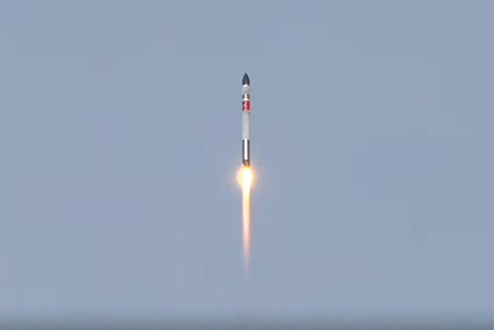 NEONSAT-1 được phóng lên từ sân bay vũ trụ của Công ty Rocket Lab ở Mahia. (New Zealand). (Ảnh: UPI)