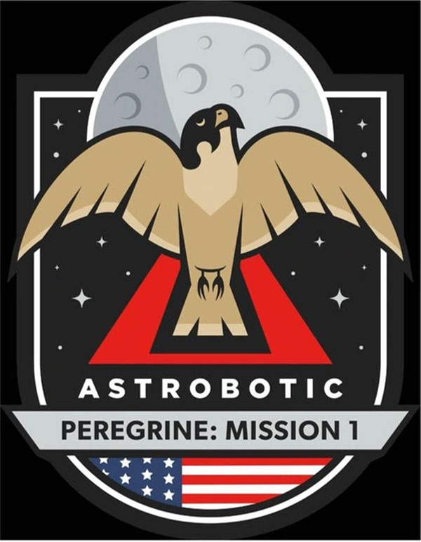 Logo của Peregrine Mission One. (Tín dụng hình ảnh: Astrobotic).