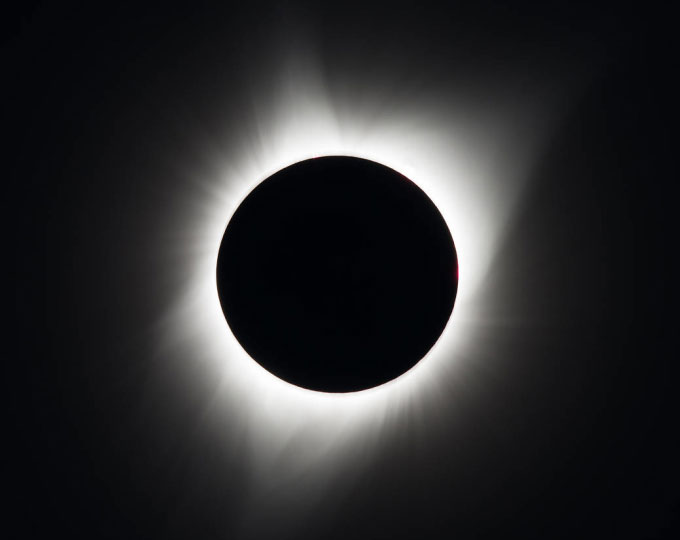 Nhật thực toàn phần quan sát từ Madras, bang Oregon, Mỹ, ngày 21/8/2017. (Ảnh: NASA/Aubrey Gemignani)