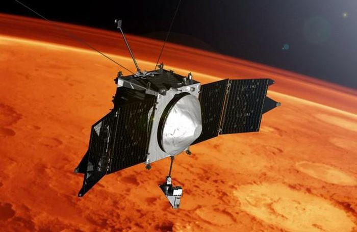 Ảnh Tàu thám hiểm sao Hỏa MAVEN của NASA - (Ảnh: NASA).