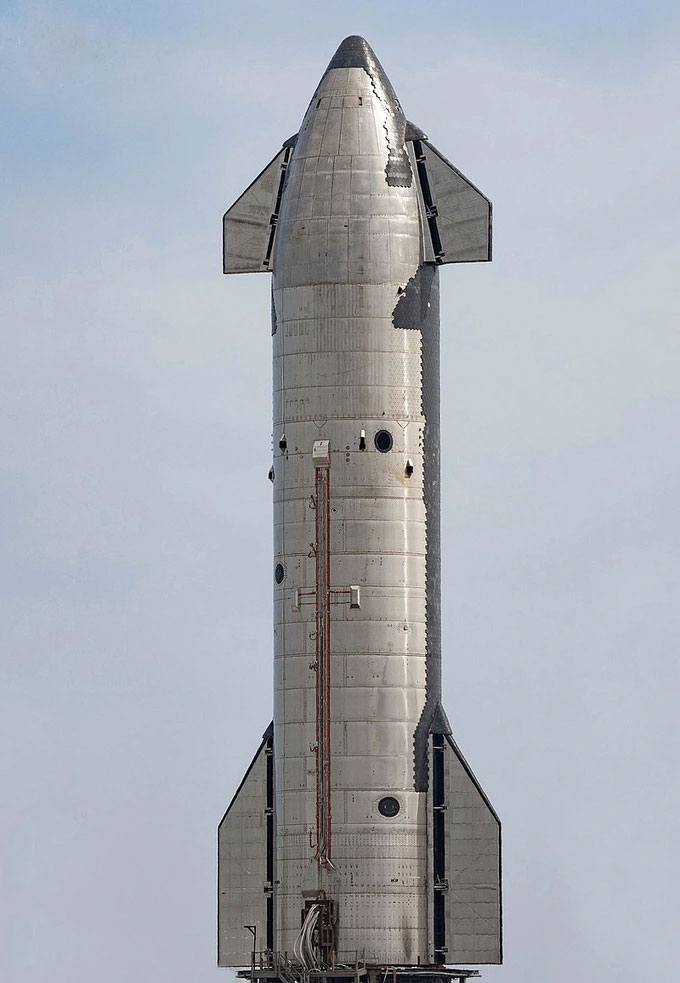 Ảnh Tàu vũ trụ Starship. (Ảnh: SpaceX).