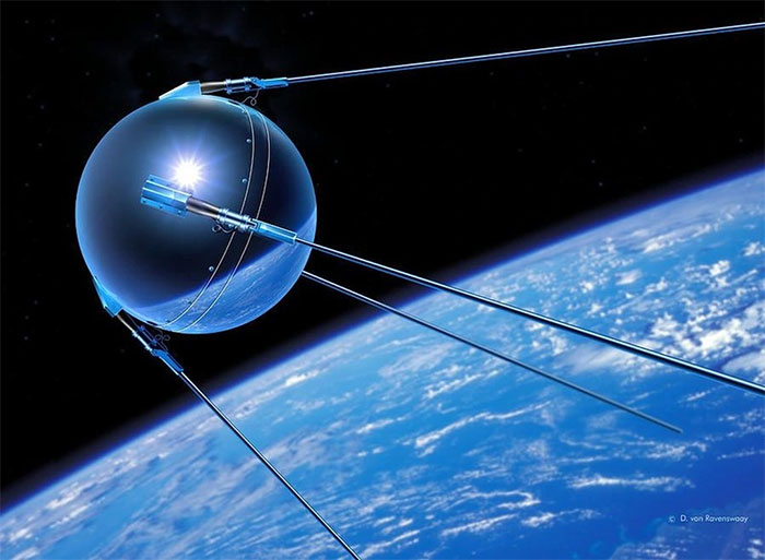 Vệ tinh Sputnik 1 của Liên Xô. (Ảnh: Getty).